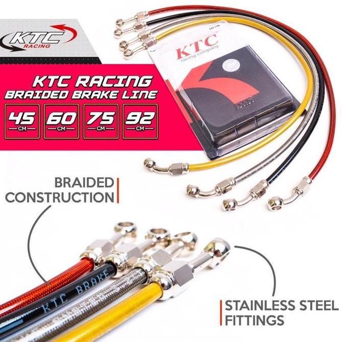 DS44 - Selang Rem Belakang Selang Rem Variasi Ktc Racing Original Ukuran Belakang Universal Semua Sa