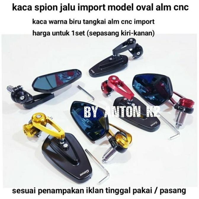 DF331 >> KACA SPION JALU OVAL VARIASI MOTOR GENIO-SCOOPY-BEAT STREET-BEAT NEW