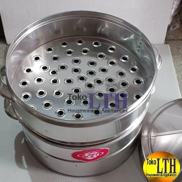 Equip- Kalakat Susun 3 Alumunium / Kukusan Dimsum Baso Tahu / Panci Kukus