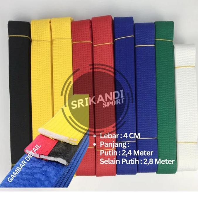 Sabuk Beladiri Karate Taekwondo Silat ANAK DEWASA Belt Jujitsu