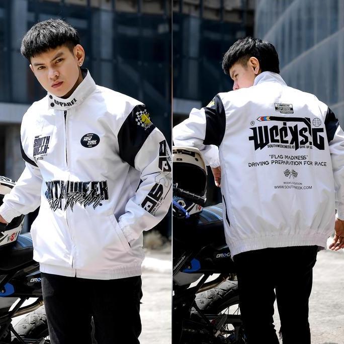 Wanimayur - Jaket Parasut Nascar - Jaket Racing Original Southweek - Jaket Motor Windbreaker