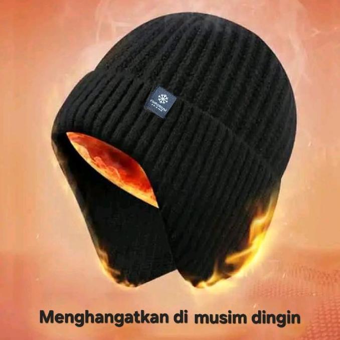 renda.amir - topi kupluk musim dingin topi winter / topi salju topi bulu 021