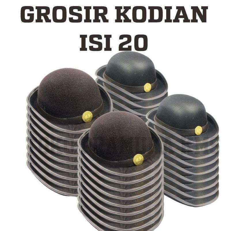 Topi Boni Pramuka Putri isi 20 Kodian Boni Rajut Laken kodian Topi Pramuka Grosir
