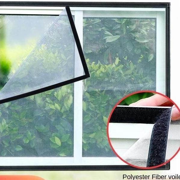 Jaring kasa perekat/jaring kasa anti nyamuk/jendela kasa dilengkapi dengan Velcro/ventilasi dan anti