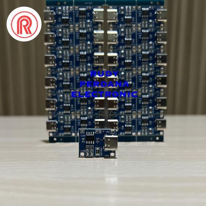 PCB MODUL CHARGER 5V 5 VOLT 1A 1 AMPERE TP4056 USB TYPE C BATTERY BATERAI POWER BANK LITHIUM LI ION 