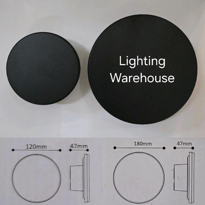 NEW Lampu Dinding Waterproof Outdoor Indoor LED Wall Lamp Vacolux VL-4013R 9W 12W Changeable CCT