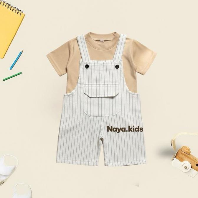 Youkid- Kuma Jumpsuit Anak Laki Laki Perempuan Overall Anak Harian Usia 1-5 Tahun