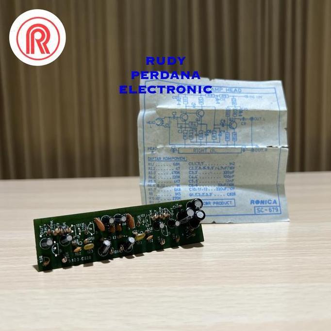PCB MODUL STEREO PRE AMP HEAD AUDIO SOUND SYSTEM RONICA SC-679 MOS27