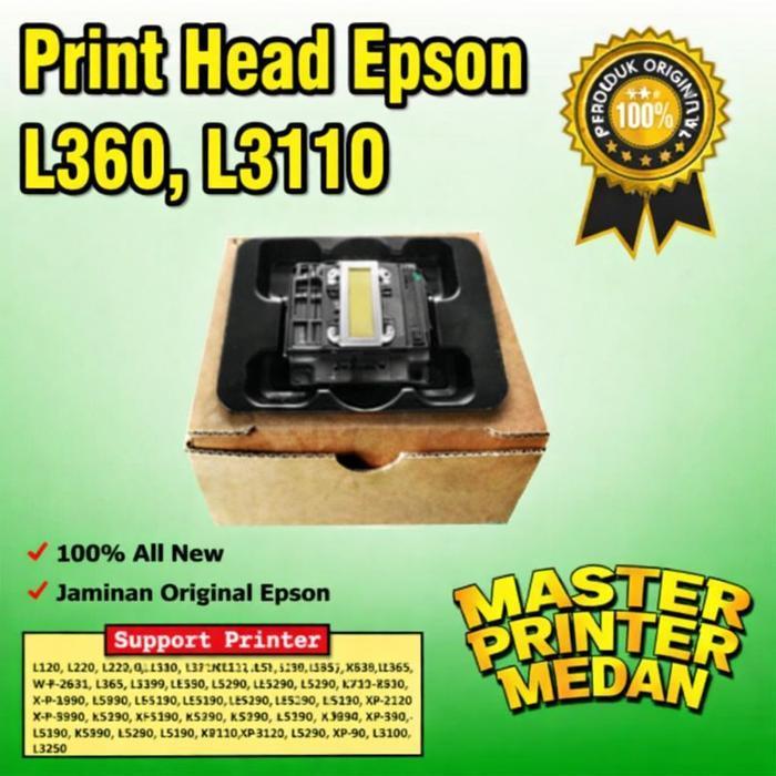 Epson Print Head L360 & L110 Original Baru Support L360 L110 L120 L210 L220 L365 L565 New