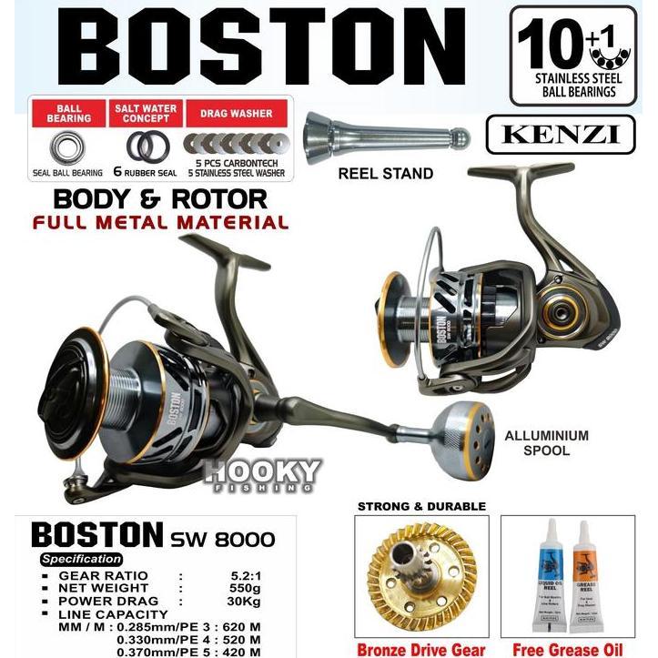 TERMURAH - REEL KENZI BOSTON SW 8000