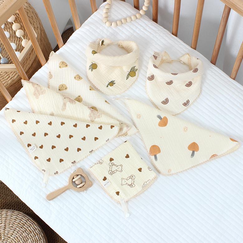 Celemek Sapu Tangan Multifungsi Washlap Washcloth Handuk Kecil Lembut Bayi Motif
