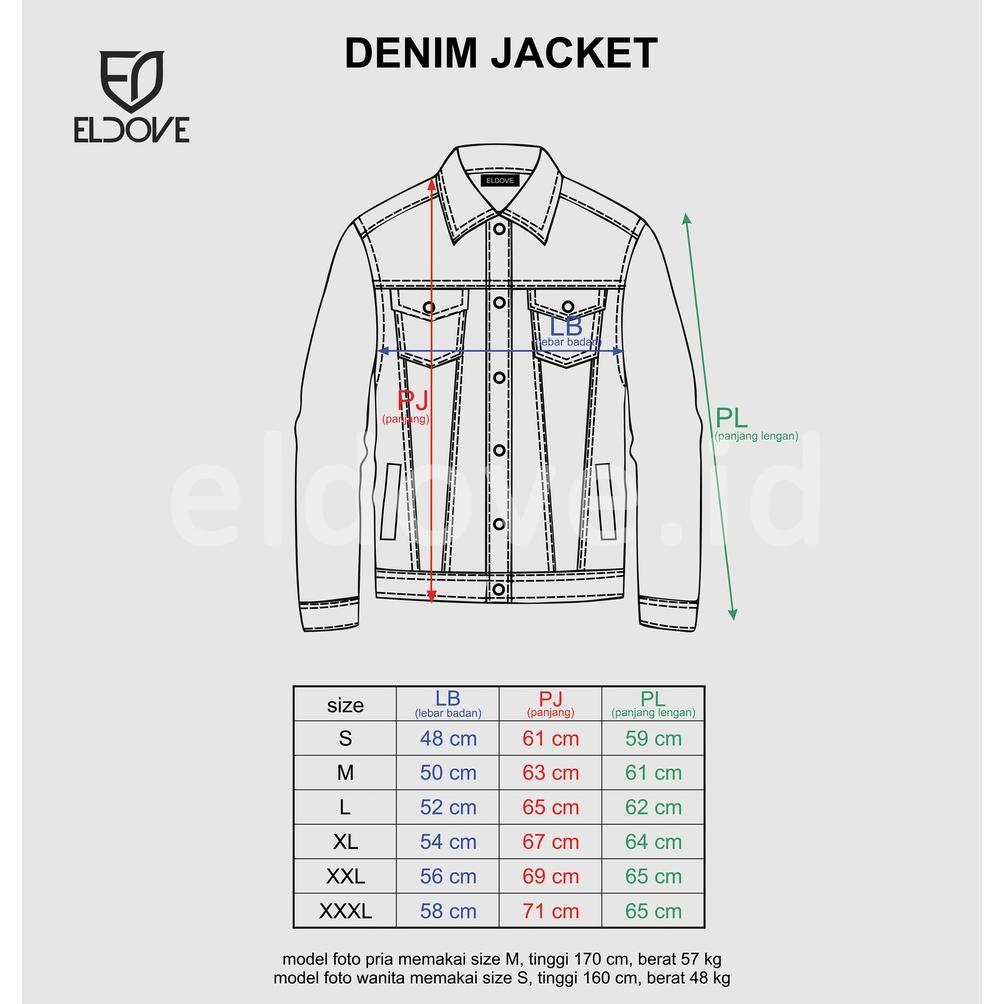 Recommended Eldove Denim Jacket Black 5033