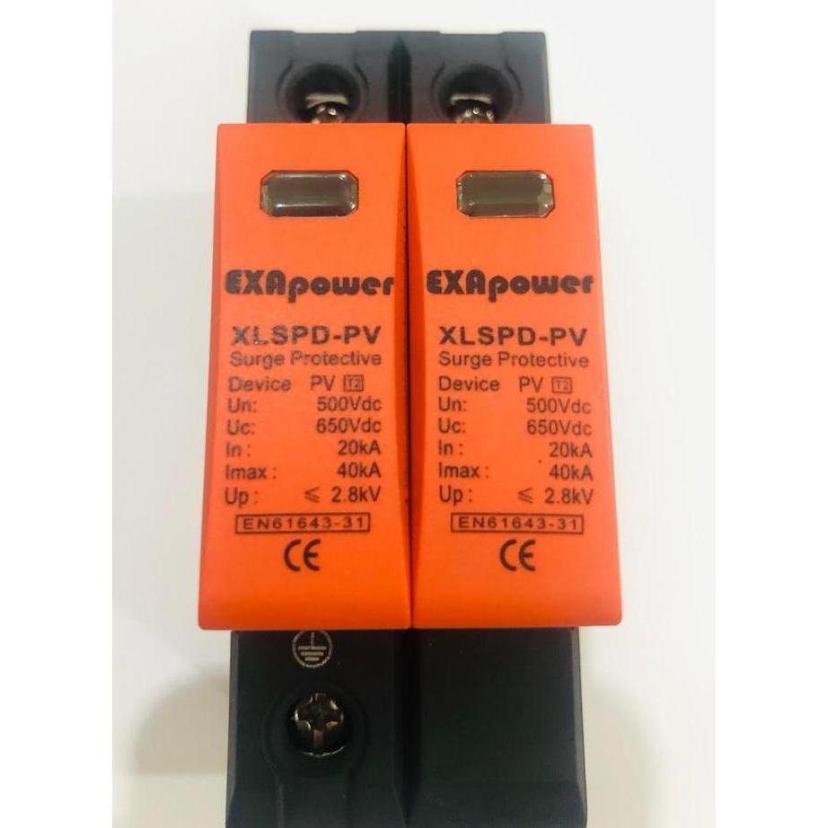 Surge Arrester DC 2P 500V / PV SPD DC 500V / Anti Petir DC [terbaik]