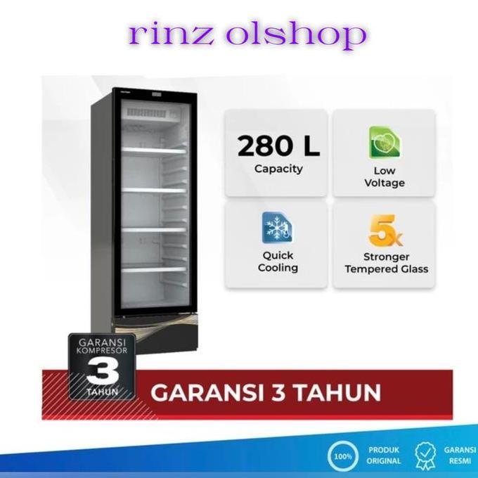 SHOWCASE POLYTRON SCN238X KULKAS PENDINGIN MINUMAN SCN238
