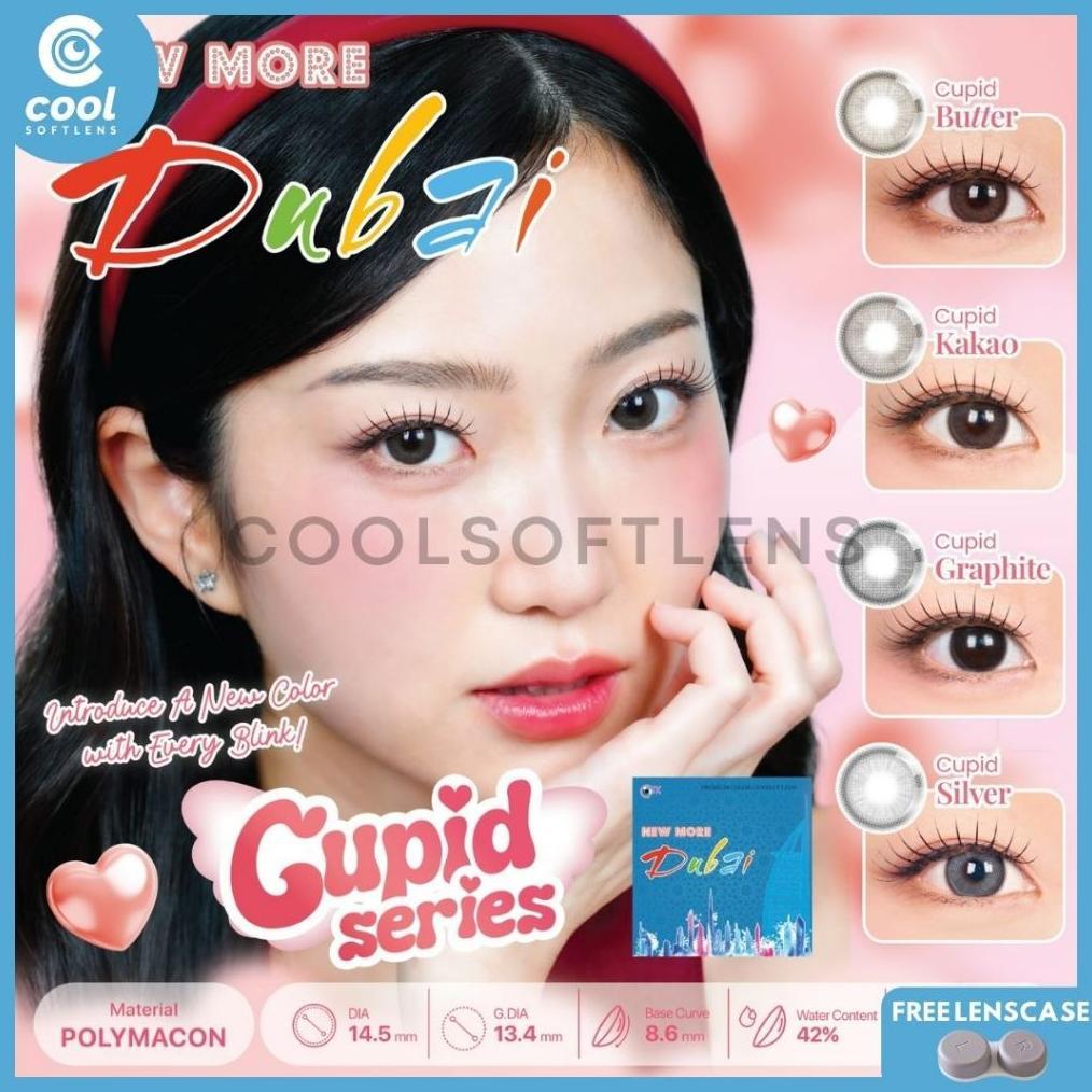 FAST DELIVERY Softlens NEW MORE DUBAI 14,5 MM CUPID SERIES Normal & Minus (-0,50 S/D -6,00) By CTK /