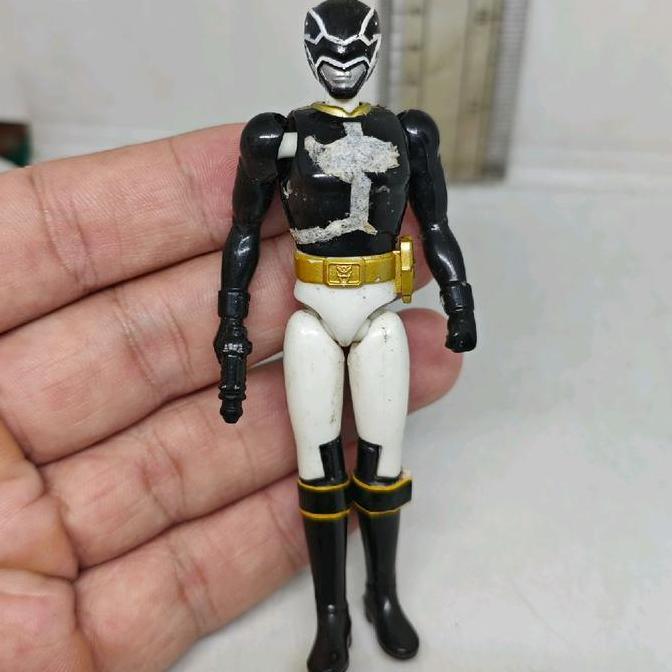 ACTION FIGURE 4' POWER RANGERS MEGAFORCE MORPHIN BLACK BANDAI FG75