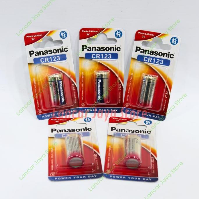 Baterai Panasonic CR123A ORIGINAL 100% Lithium