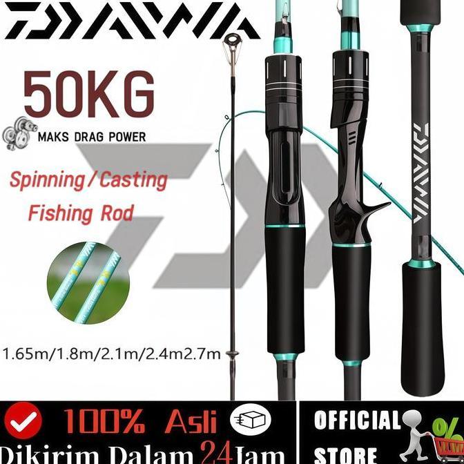 Promo Daiwa Rod Casting & Spinning Rod 165Cm-270Cm Fishing Bc Rod Jigging Joran Pancing Sea Fishing 