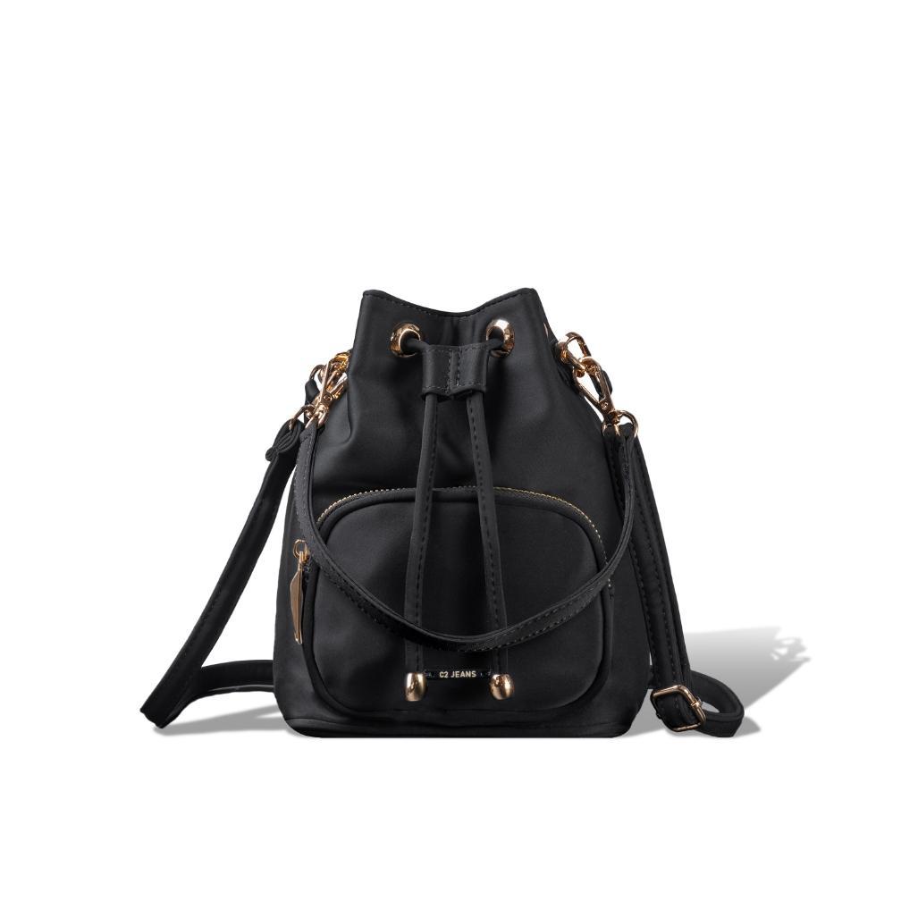 Sale C2 Shafea Black Small Bucket Bag - Tas Bucket Wanita