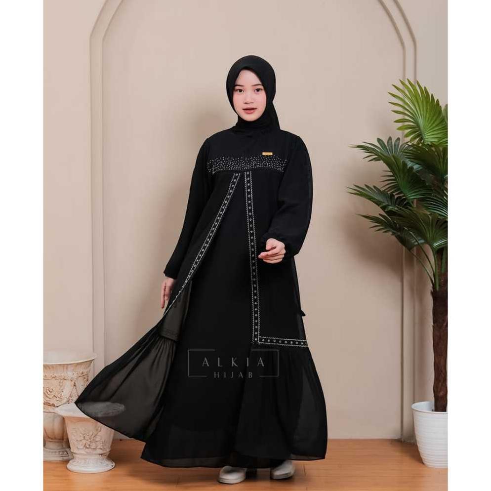 ORIGINAL GANIA GAMIS ABAYA ANAK REMAJA TANGGUNG CERUTI BABYDOLL MIX PAYET SWAROVSKI