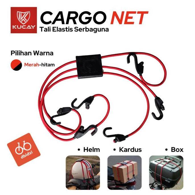 Tali Jaring Helm Motor Box Cargo Duffle Bag Kucay Original Elastis