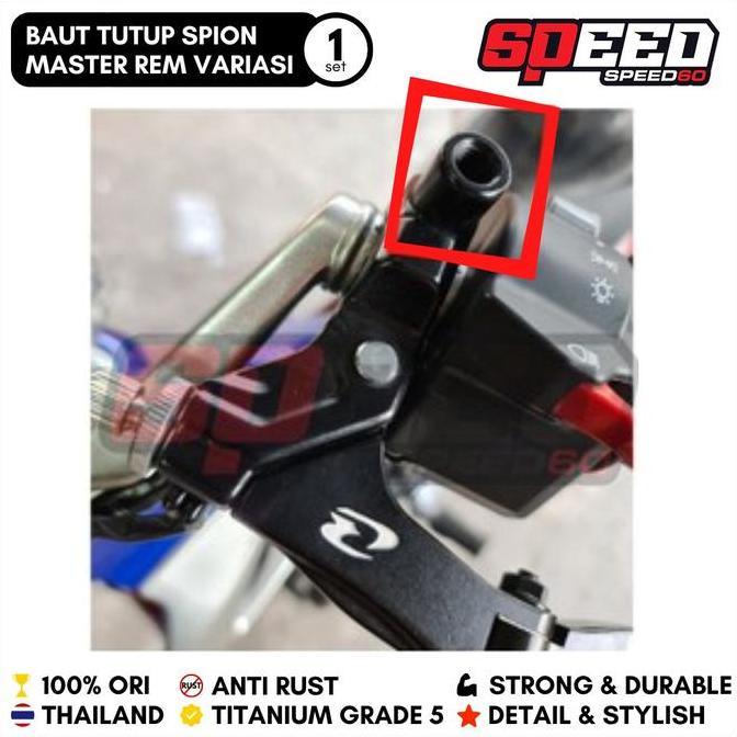 Titanium Probolt Baut Tutup Spion Master Rem Variasi Rcb Ktc Grade 5