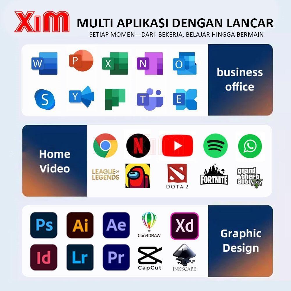 Xim Home Pc All In One Intel Core I5 Komputer Full Set Pc  Gaming Fullset Mini Pc Monitor Pc Gaming 
