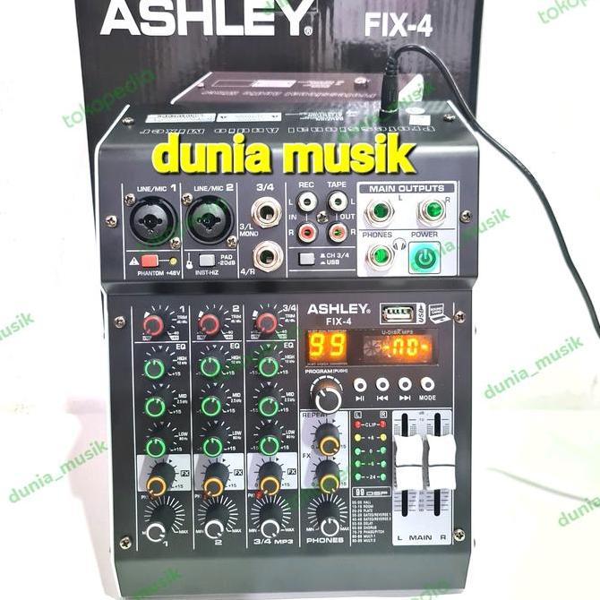 Ajuste- Mixer Ashley Fix4 Fix 4 4 Channel