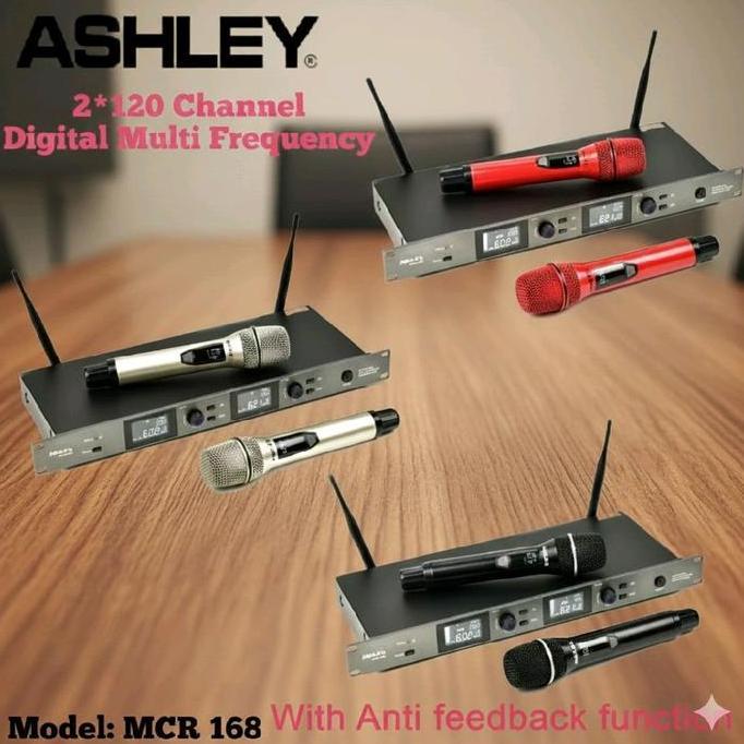 mic wireless ashley mcr 168 mcr168 original