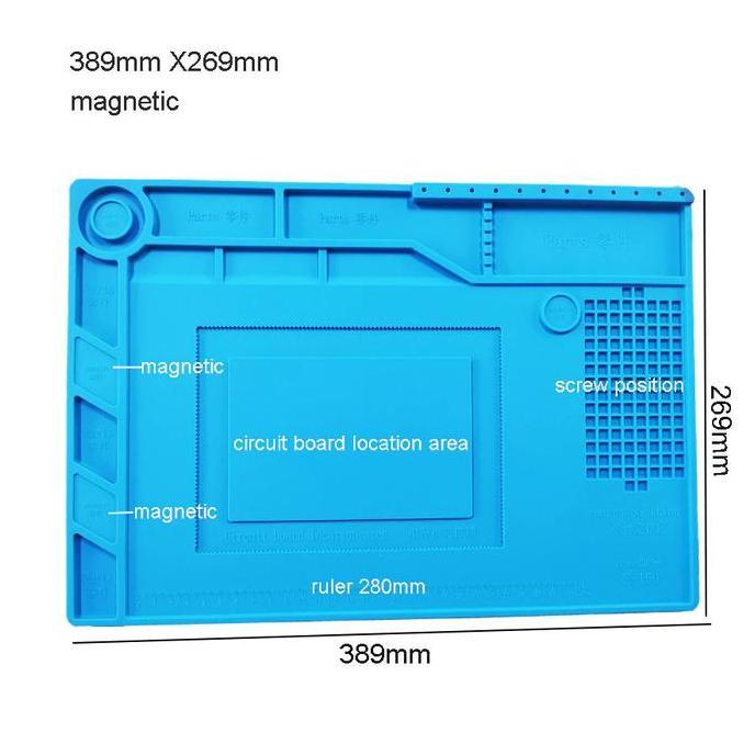 Sale Alas Meja Kerja Service Silicone Pad Matras Solder Tahan Panas S160