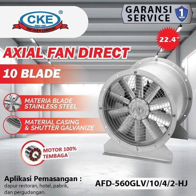 AXIAL FAN CKE AFD-560GLV/10/4/2-HJ 22.4 INCH 380V BLOWER GEDUNG