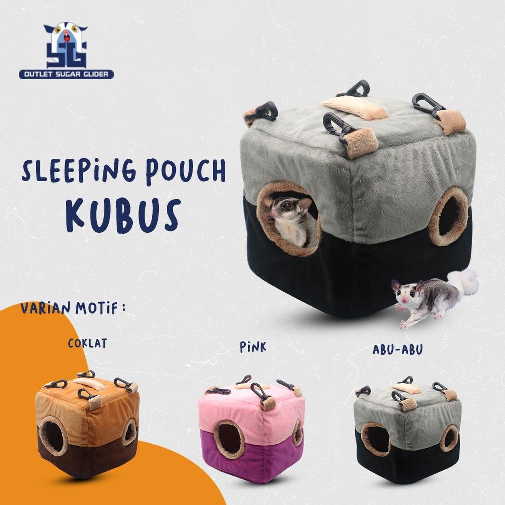 SLEEPING POUCH MODEL KUBUS BESAR HEWAN SUGAR GLIDER, TUPAI TERBANG