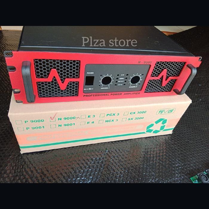 BOK POWER AMPLIFIER TIPE N9000 MERAH  LENGKAP AKSESORIS UKURAN 3U BOX POWER AMPLIFIER N9000 LENGKAP 