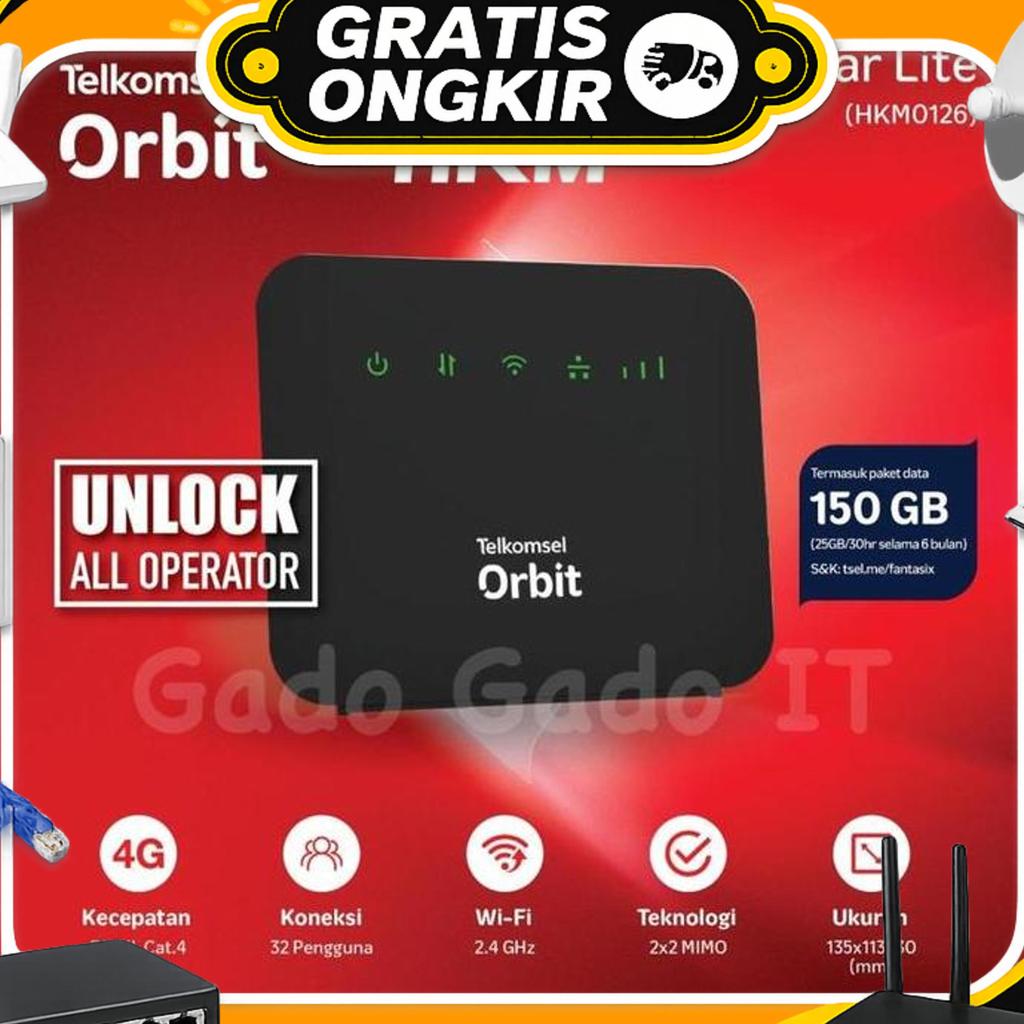 Modem Mifi Wireless Router Hkm0126 Orbit Star Lite 4G Lte 150Gb