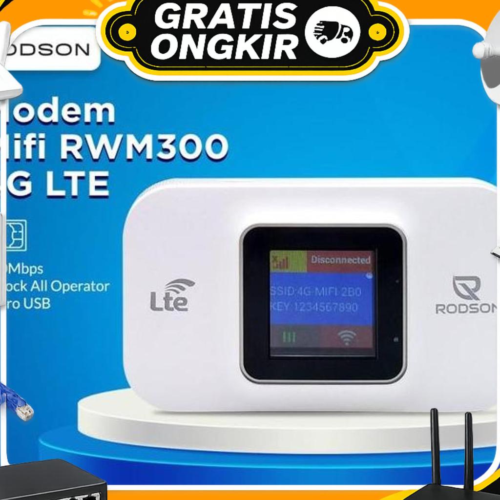 Modem Mifi Rodson Rwm300 Router Wifi 4G Lte Mobile Wifi Hotspot Unlock Gsm