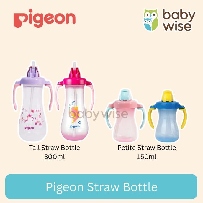 Pigeon Straw Bottle | Pigeon Petite Straw Bottle | Pigeon Tall Straw Bottle - Botol Minum Bayi | Bot