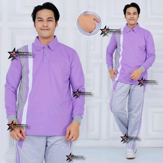 Mantapbetul- Setelan Baju Olahraga Senam Pria Dan Nita / Seragam Olahraga / Stelan Kaos Trening Olah