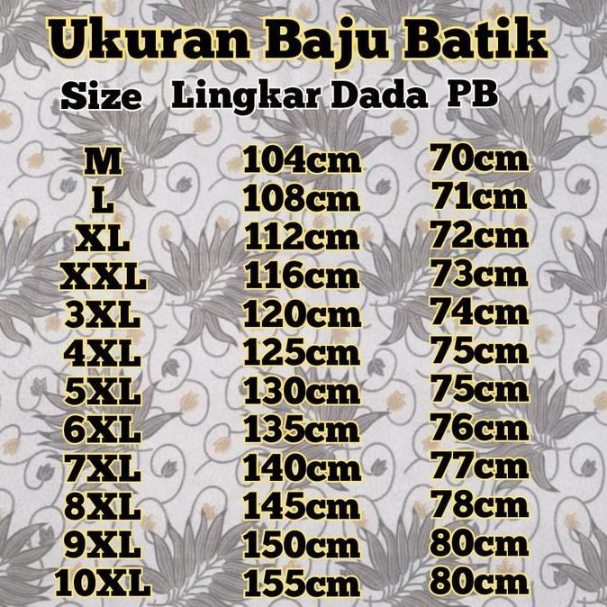 PROMO baju batik kerisna jaya pria Jumbo size M/10XL baju batik pria lengan pendek MURAH BATIK JUMBO