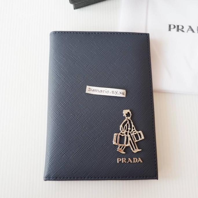 NEW PASSPORT HOLDER PASSPOR COVER TEMPAT PASPOR KULIT ASLI PRADA ORI