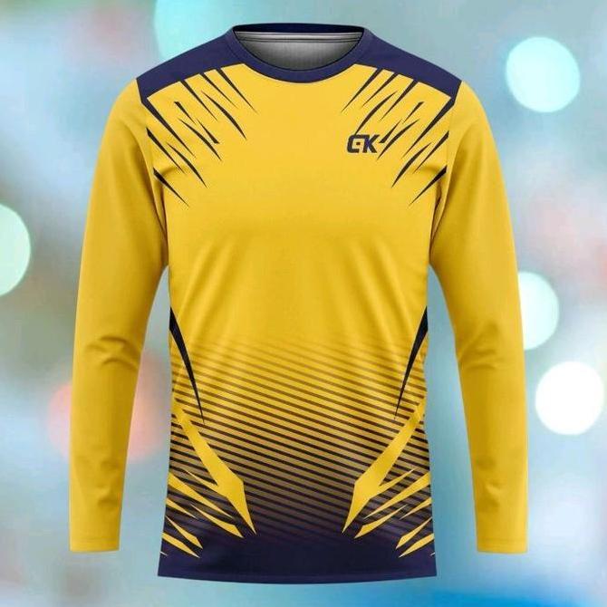Kick- Atasan Training Lengan Panjang Pria Dan Nita Full Printing Baju Olahraga Tangan Panjang Kekini