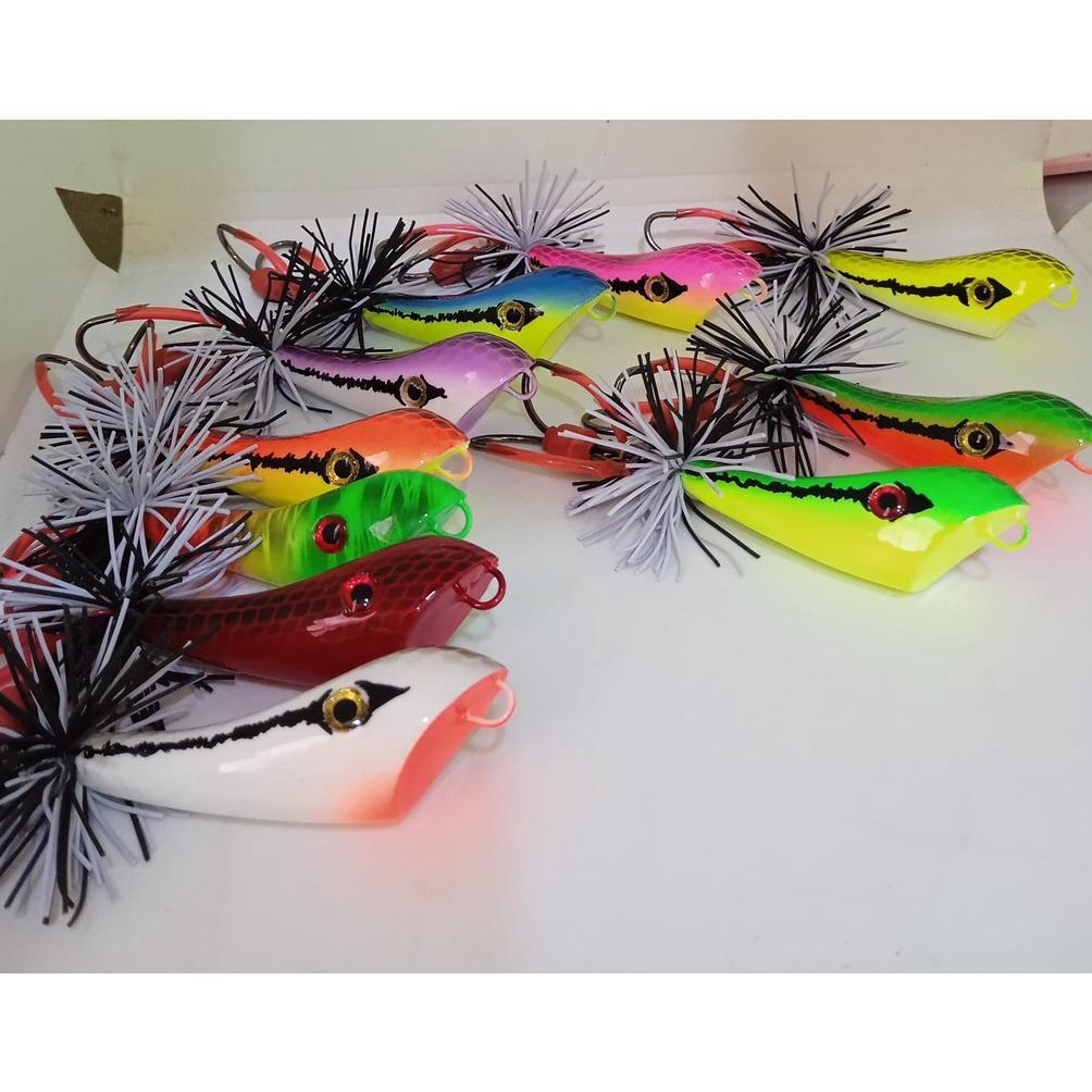 Jump Frog Geol Umpan Casting Gabus Toman 5cm