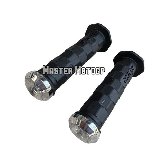 java.smart - Hand Grip daytona Octagon + Jalu stang gepeng Ukir RMB aluminium Chrome Grip Daytona ok