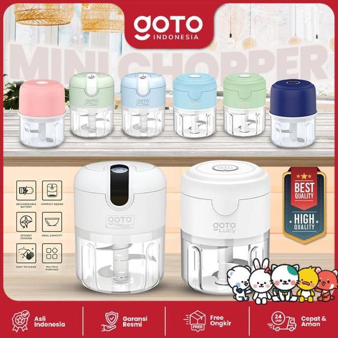 Goto Lucy Harper Mini Chopper Blender Penggiling Bumbu Dapur Portable