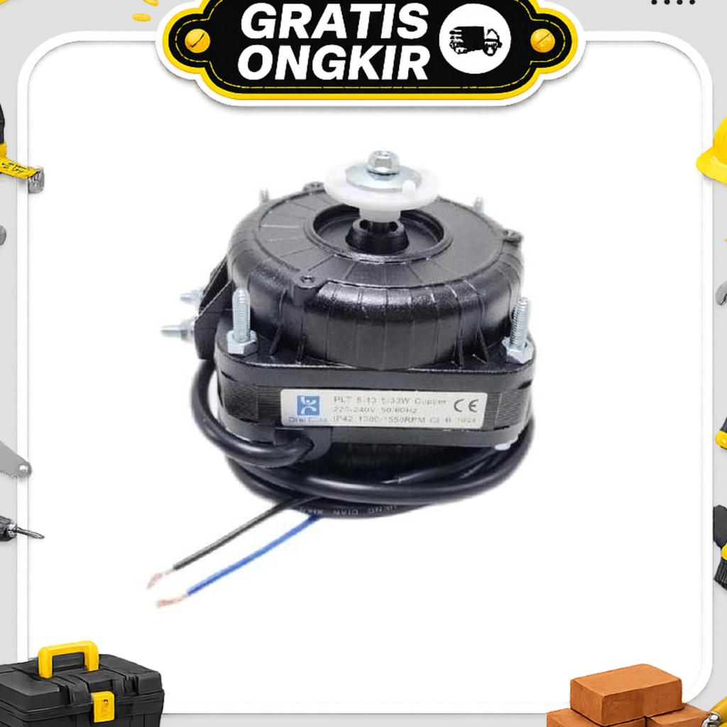 Fan Motor / Fan Kondensor Tembaga 5W Polytron (Hitam) - Berkualitas