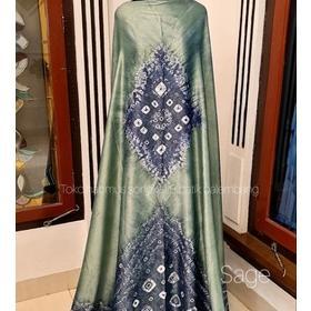 Bahan  / Kain Jumputan Palembang Asli Sutra Silk