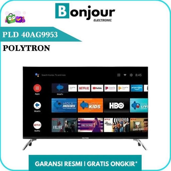 LED Polytron 40 Inch Smart TV Android PLD40AG9953 Digital TV Polytron