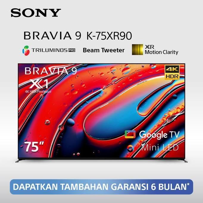 Sony | BRAVIA 9 75 Inch TV | Mini LED | 4K Ultra HD | HDR | Smart TV (Google TV) | 2024 Model | K-75