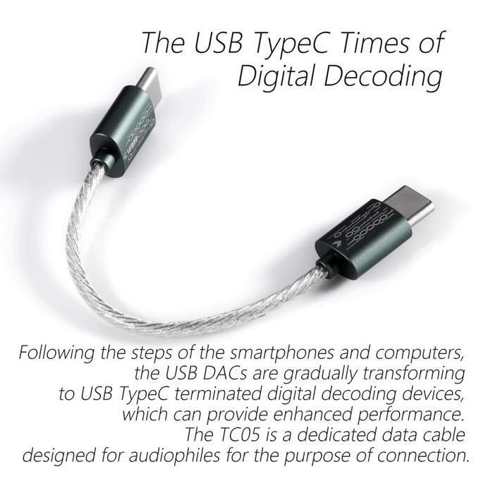 Lansungkirim- Dd Hifi Ddhifi Tc05 Tc05M2 Type-C To Type-C Usb Otg Cable For Dac/Amp Tc 05 Tc05 M2