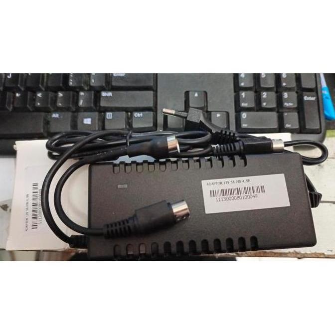 Promo Adaptor Dvr Cctv 4Kaki 12V 5A Hikvision 5Ampere 12 Volt 4 Pin Samsung
