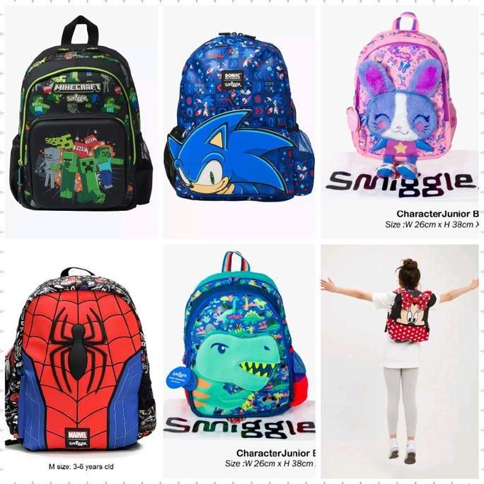 TAS SEKOLAH JUNIOR(TK) 4-7 TAHUN import Fashion AS